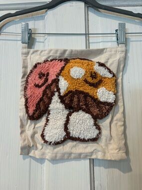 Urban outfitters Shaggy Mushroom Wall Hanging